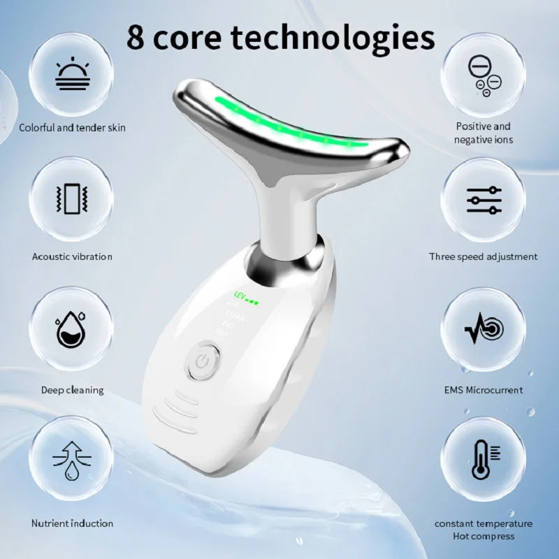 Lifting Facial Inteligente 3D – Rejuvenecimiento con Luz LED y Masaje Terapéutico
