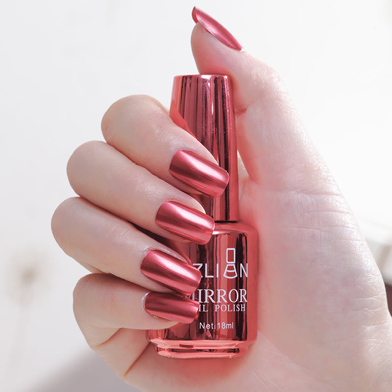 Mirror Nail Polish Silver – Uñas con Efecto Metálico Increíble
