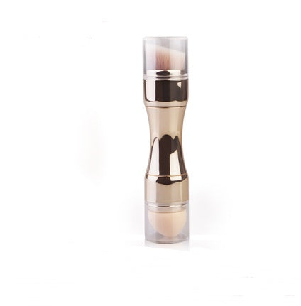 Brocha de Maquillaje 4 en 1 – Herramienta Multifuncional, Compacta y Elegante