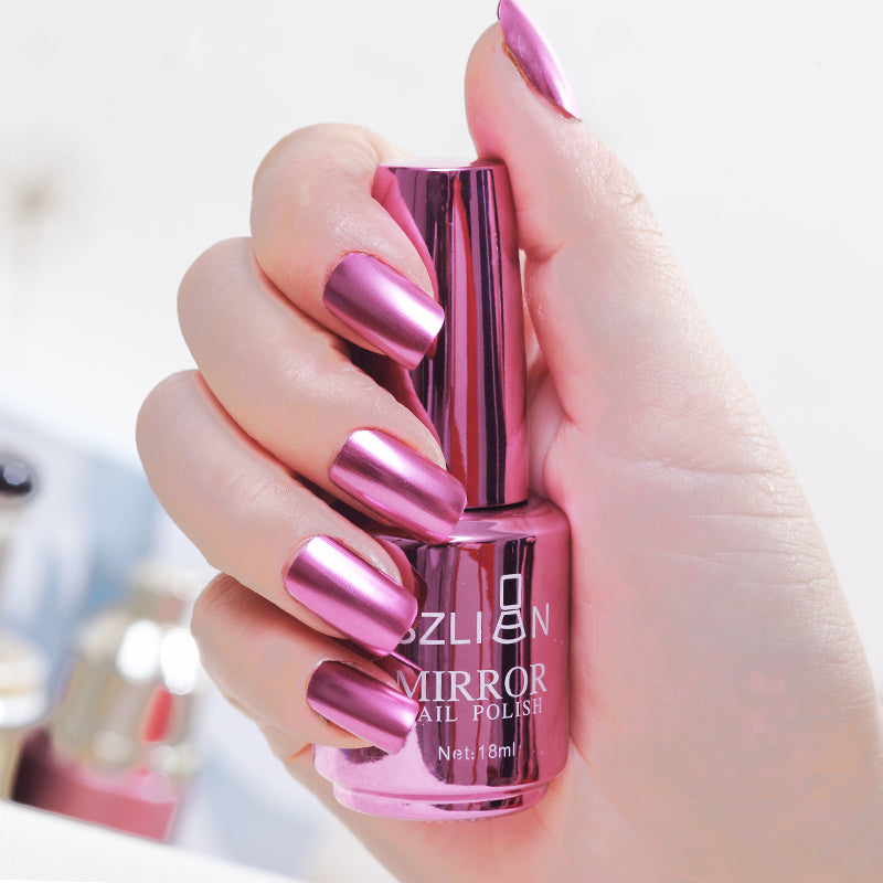 Mirror Nail Polish Silver – Uñas con Efecto Metálico Increíble