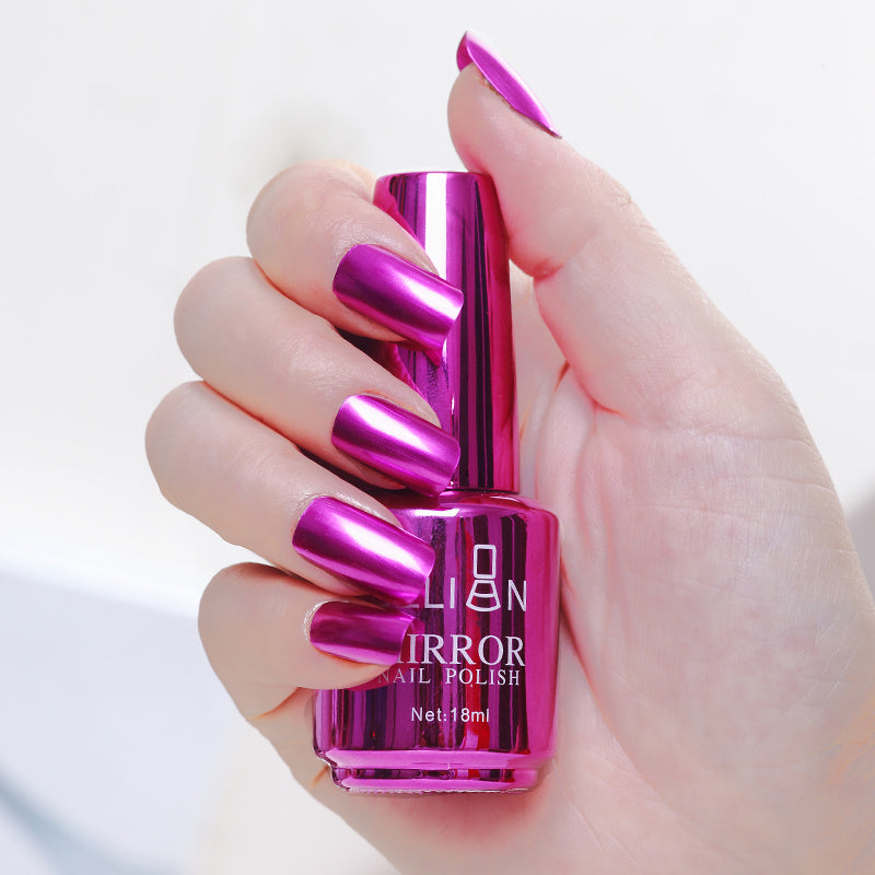 Mirror Nail Polish Silver – Uñas con Efecto Metálico Increíble
