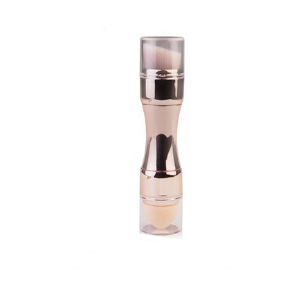 Brocha de Maquillaje 4 en 1 – Herramienta Multifuncional, Compacta y Elegante
