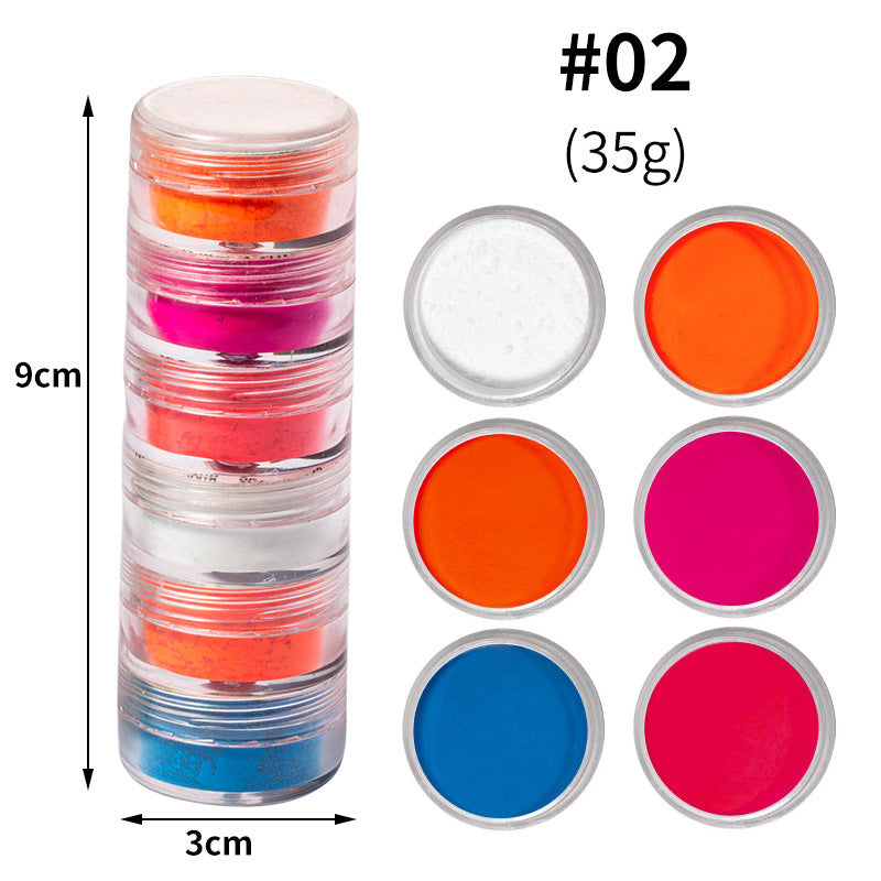 Polvo Fluorescente Efecto Fuegos Artificiales – 6 Colores Luminosos y Mágicos
