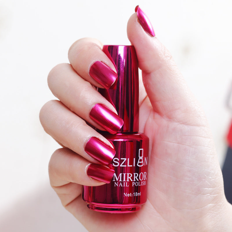 Mirror Nail Polish Silver – Uñas con Efecto Metálico Increíble