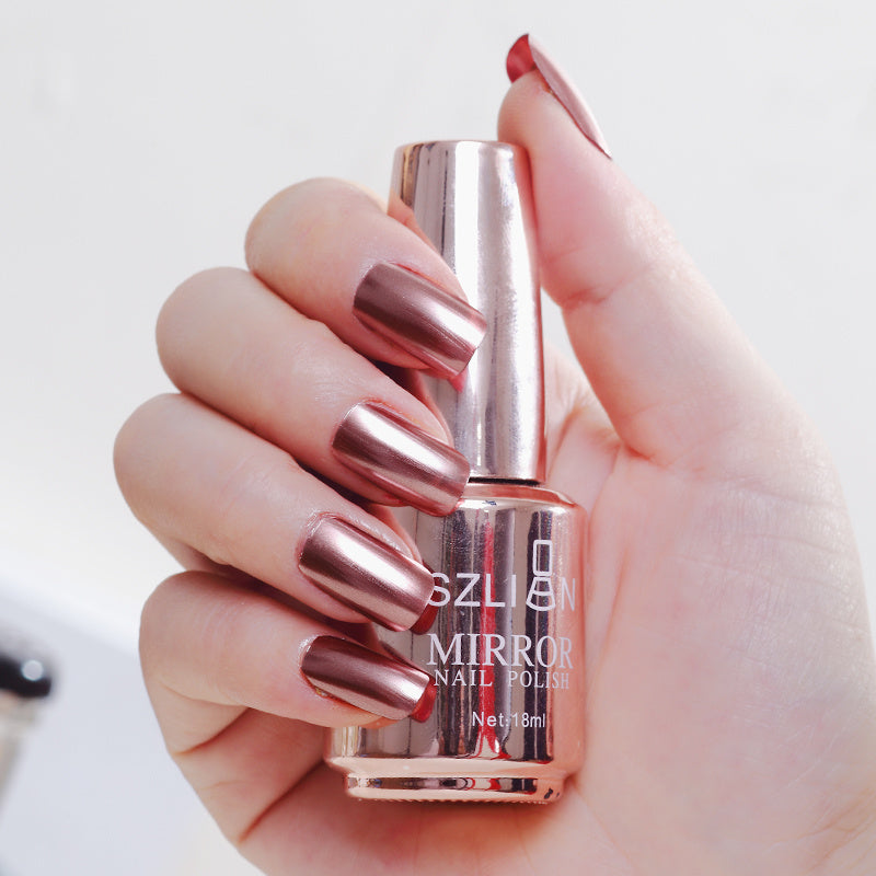 Mirror Nail Polish Silver – Uñas con Efecto Metálico Increíble