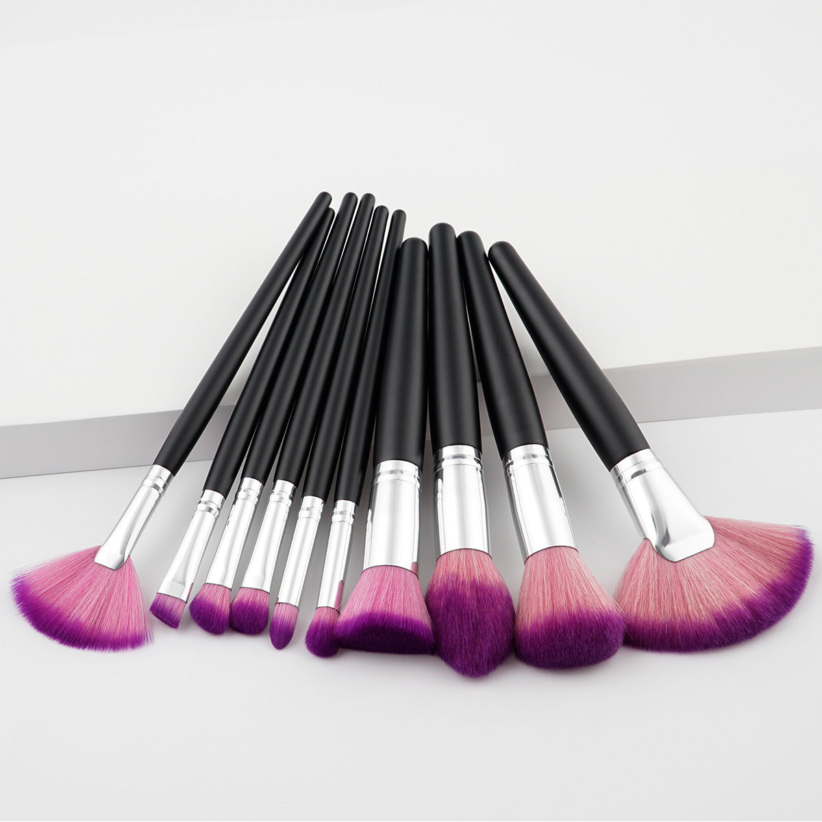 Set de 10 Pinceles de Maquillaje Profesional – Varios Colores