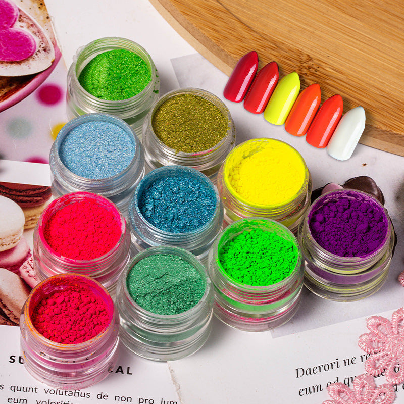 Polvo Fluorescente Efecto Fuegos Artificiales – 6 Colores Luminosos y Mágicos