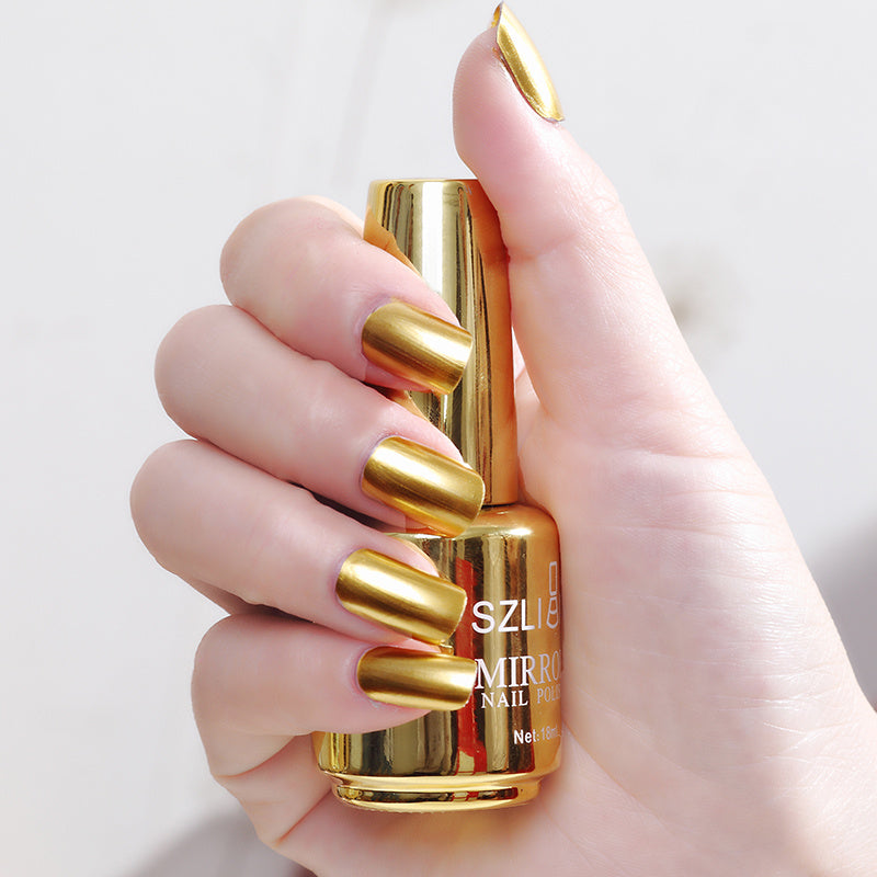 Mirror Nail Polish Silver – Uñas con Efecto Metálico Increíble
