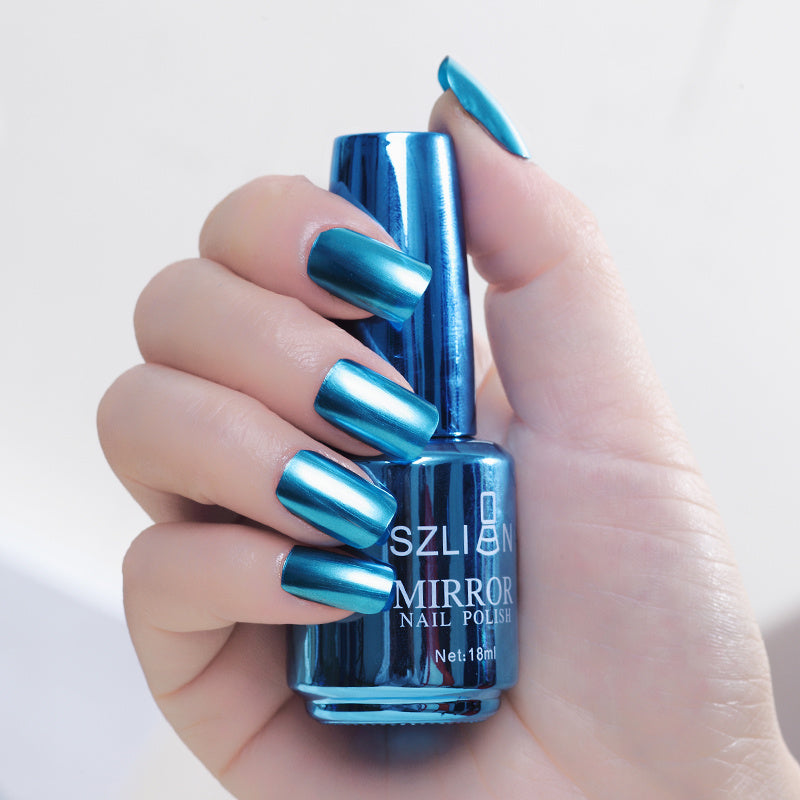 Mirror Nail Polish Silver – Uñas con Efecto Metálico Increíble