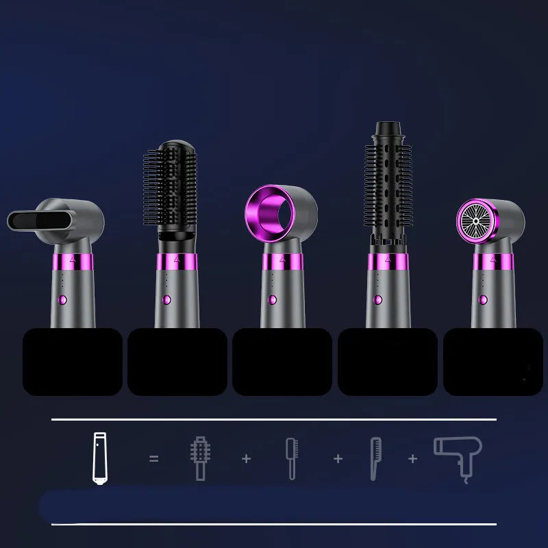 5-in-1-Haartrockner mit automatischem Lockenstab 