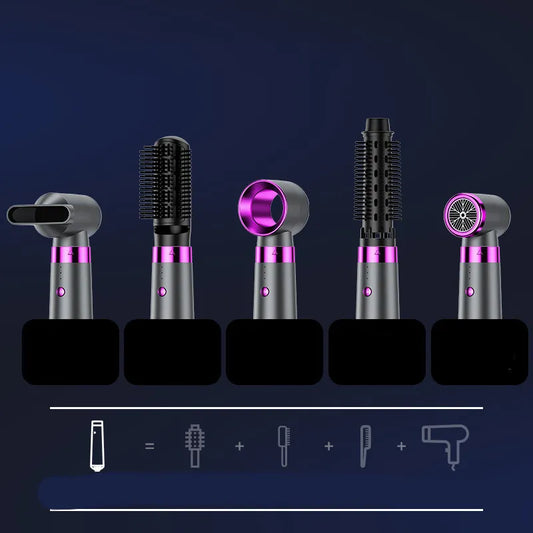 Secador de Pelo 5 en 1 con Tecnología de Moldeado Automático – ¡Tu Aliado de Belleza Todo en Uno!