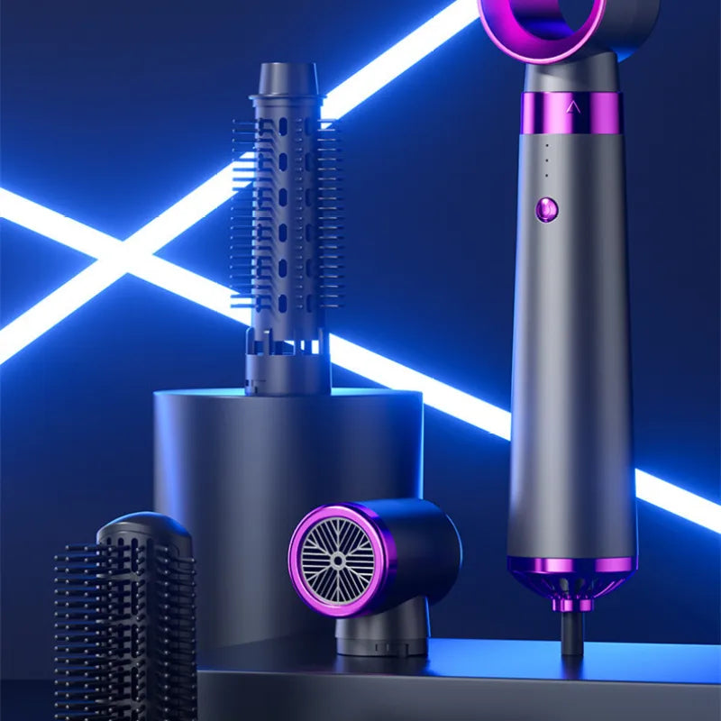 5-in-1-Haartrockner mit automatischem Lockenstab 